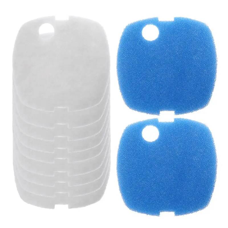 Marine Aquarium Uv Filter - 6/10pcs Aquarium Sponge Filter Pads White+blue