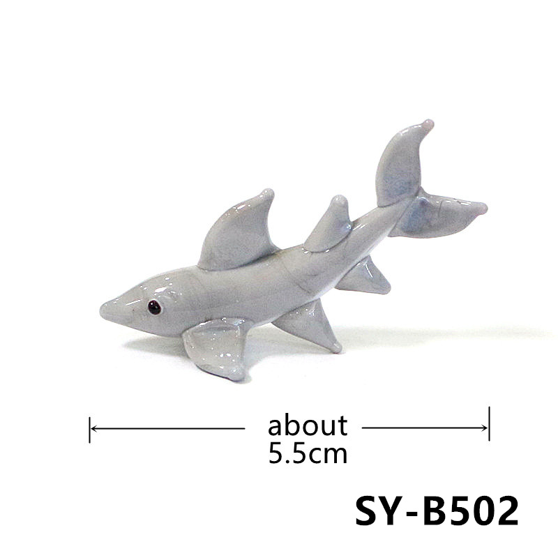 Handmade Mini Glass Shark Figu - огляд і ціна Marine Aquarium Orp