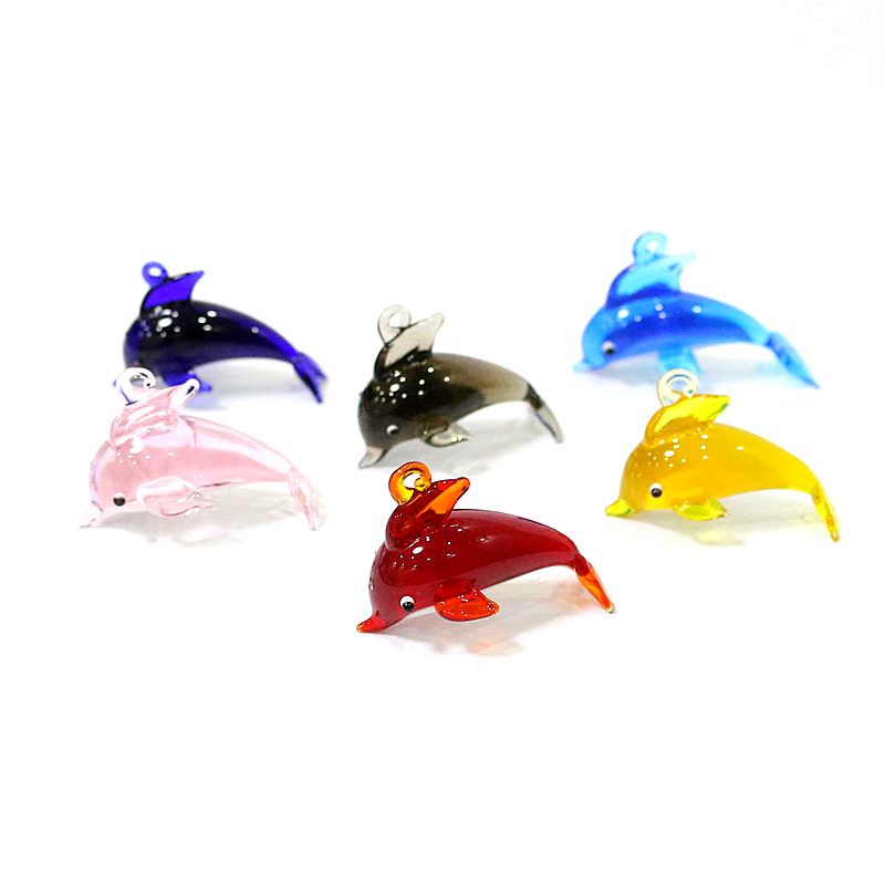 Cute Dolphin Charm Glass Penda - огляд і ціна Marine Aquarium Orp