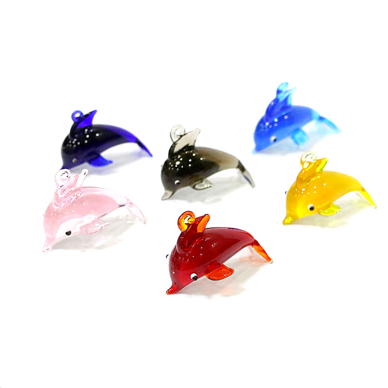Cute Dolphin Charm Glass Penda - огляд і ціна Marine Aquarium Orp