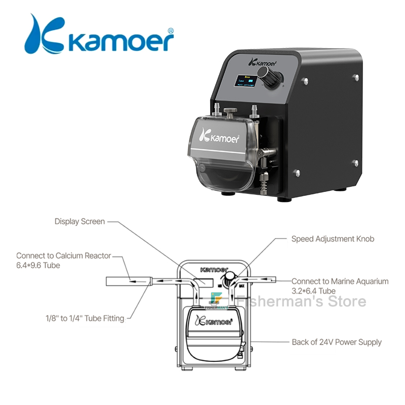 Kamoer FX-STP3 WIFI Peristalti - огляд і ціна Calcium Reactor Media