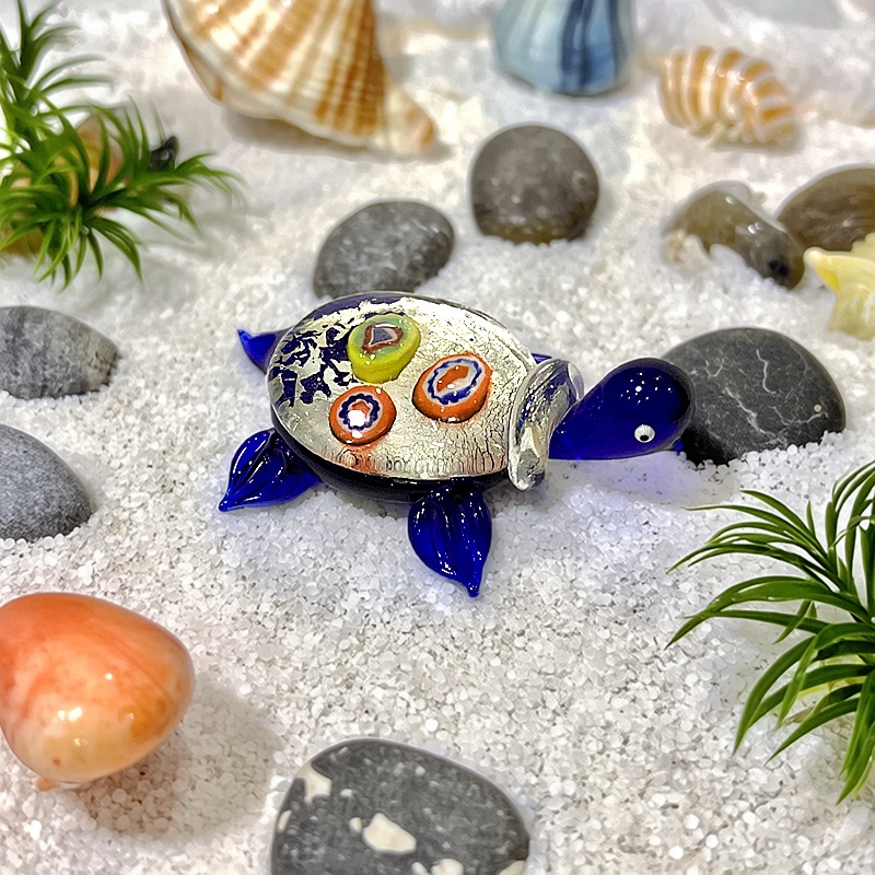 Handmade Mini Glass Turtle Fig - огляд і ціна Marine Aquarium Orp