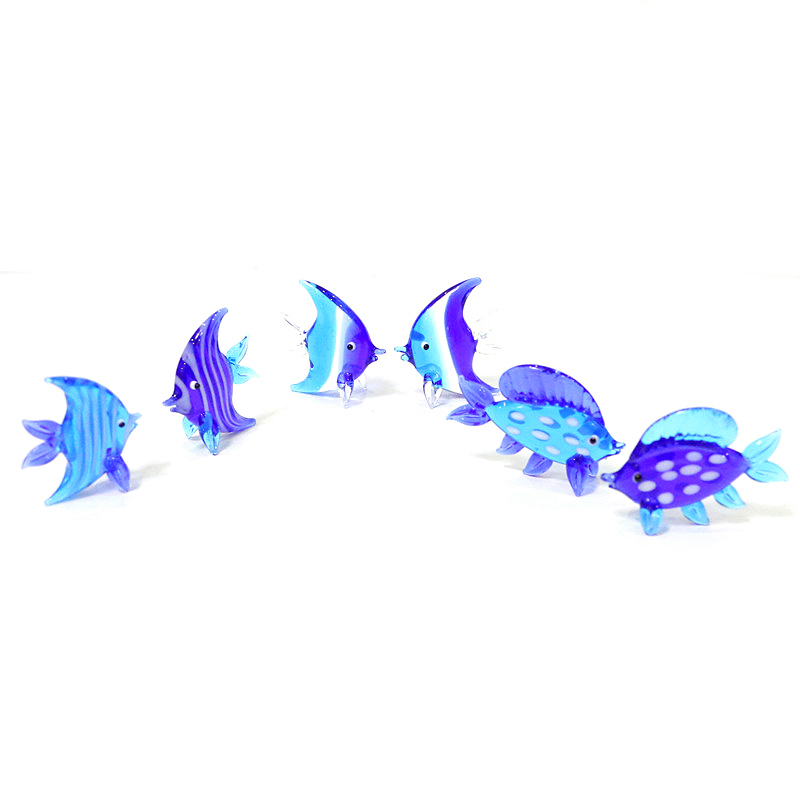 2Pcs Blue Murano Glass Sea Fis - огляд і ціна Marine Aquarium Orp