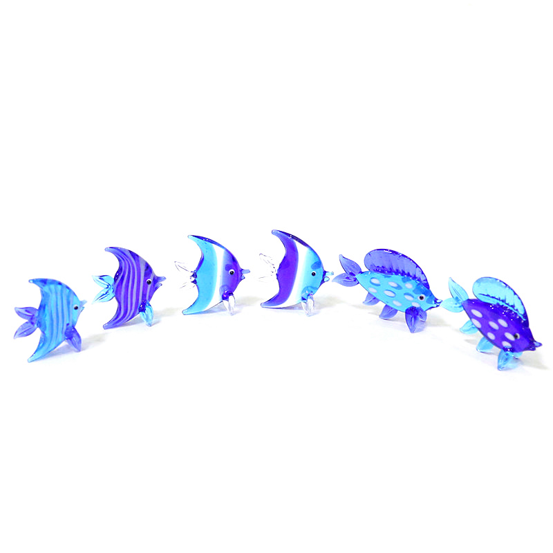 2Pcs Blue Murano Glass Sea Fis - огляд і ціна Marine Aquarium Orp