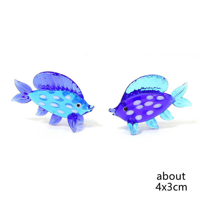 2Pcs Blue Murano Glass Sea Fis - огляд і ціна Marine Aquarium Orp